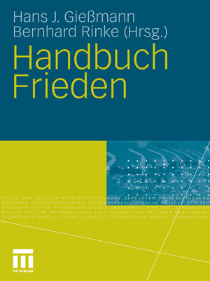 cover image of Handbuch Frieden